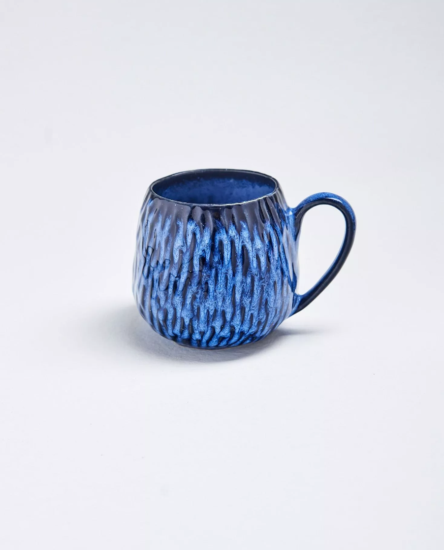 Ensemble vaisselle bleue fait-main - OIAMaison Bloom Concept