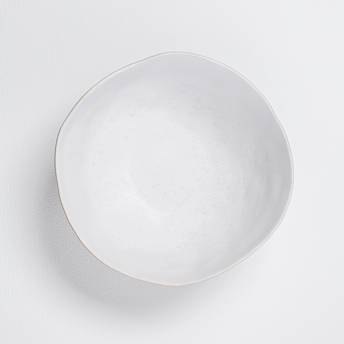 Saladier blanc en céramique fait-main - POÉSIE