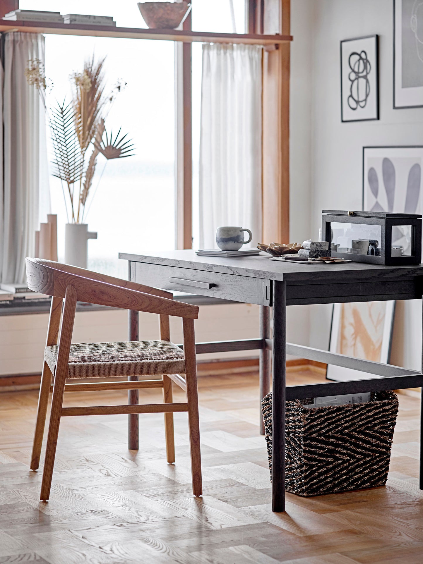 Bureau avec tiroir marron - WELLSMaison Bloom Concept