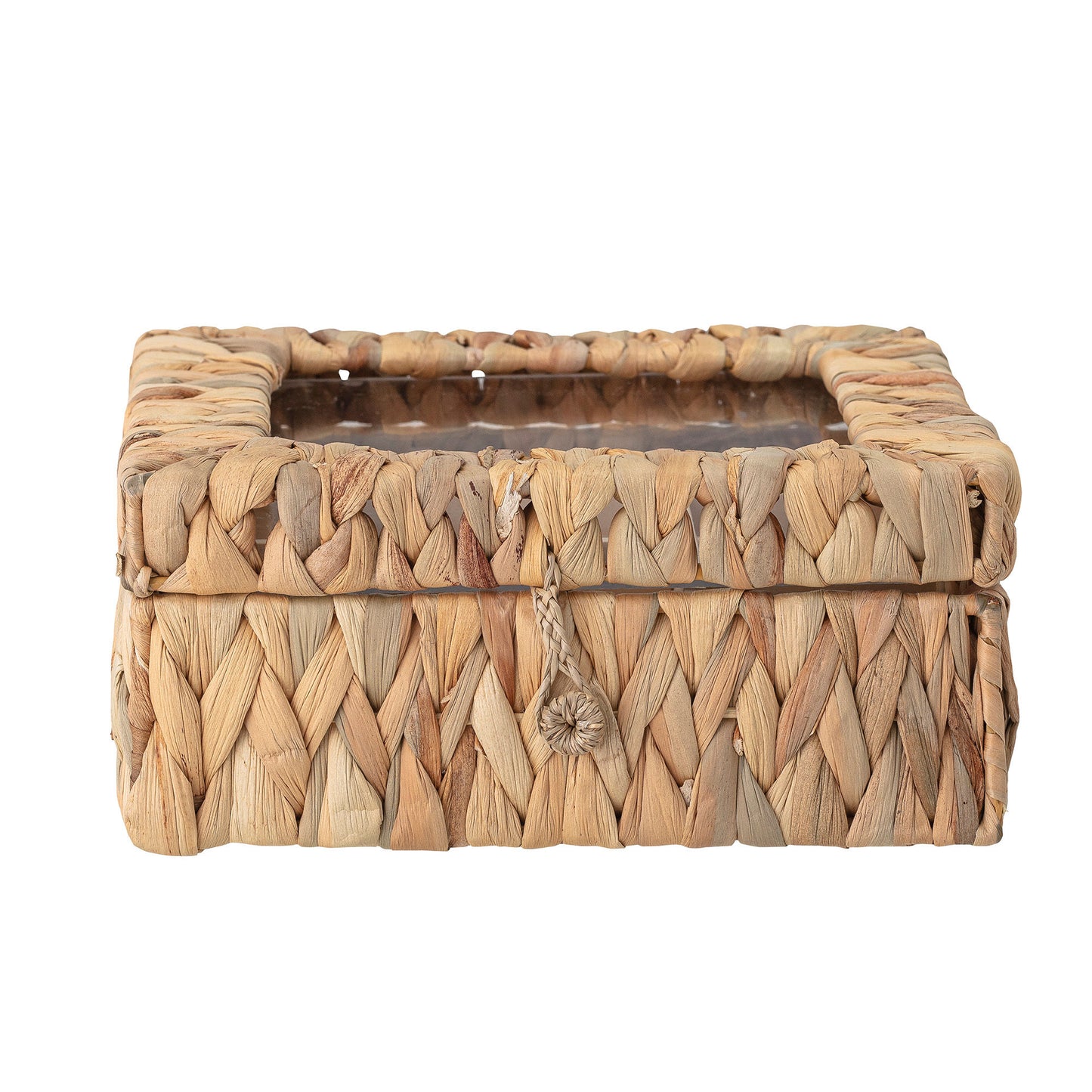 Boîte de rangement avec couvercle en jacinthe d'eauMaison Bloom Concept