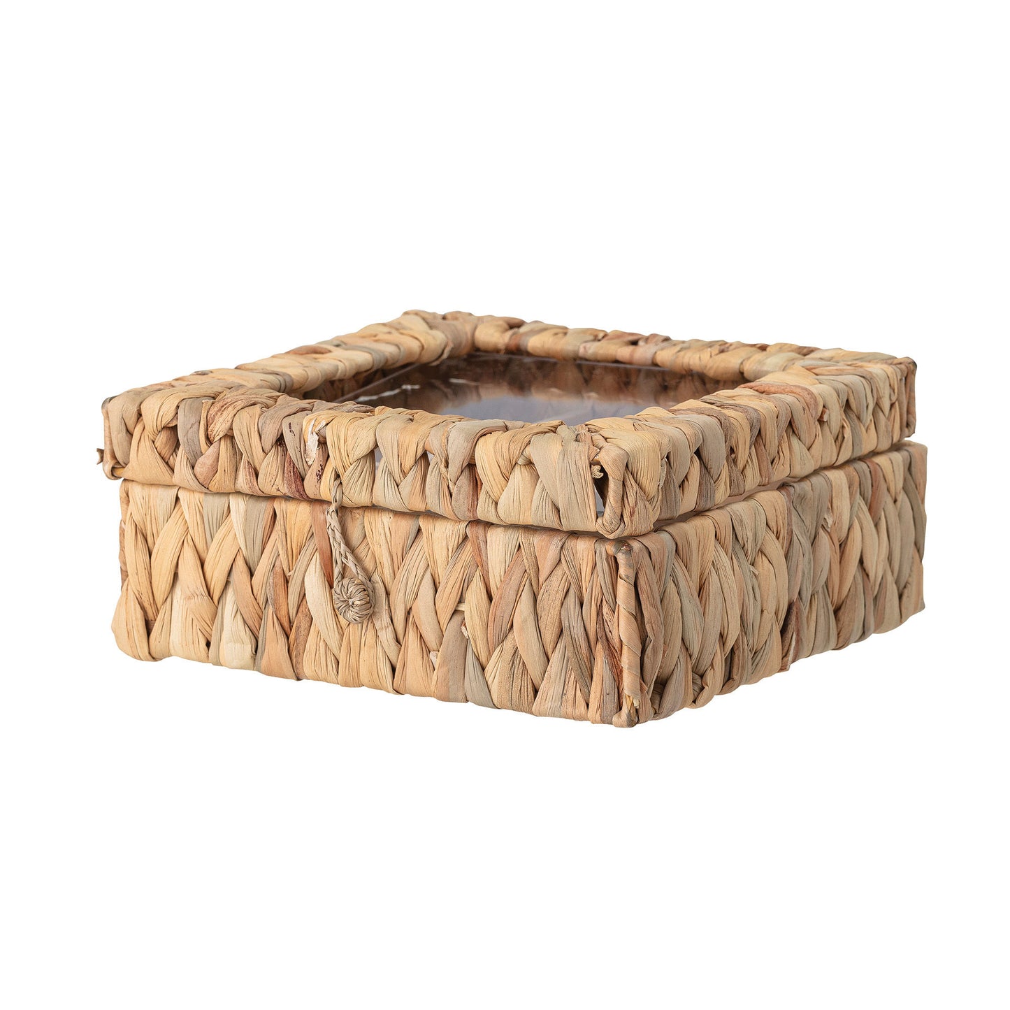 Boîte de rangement avec couvercle en jacinthe d'eauMaison Bloom Concept