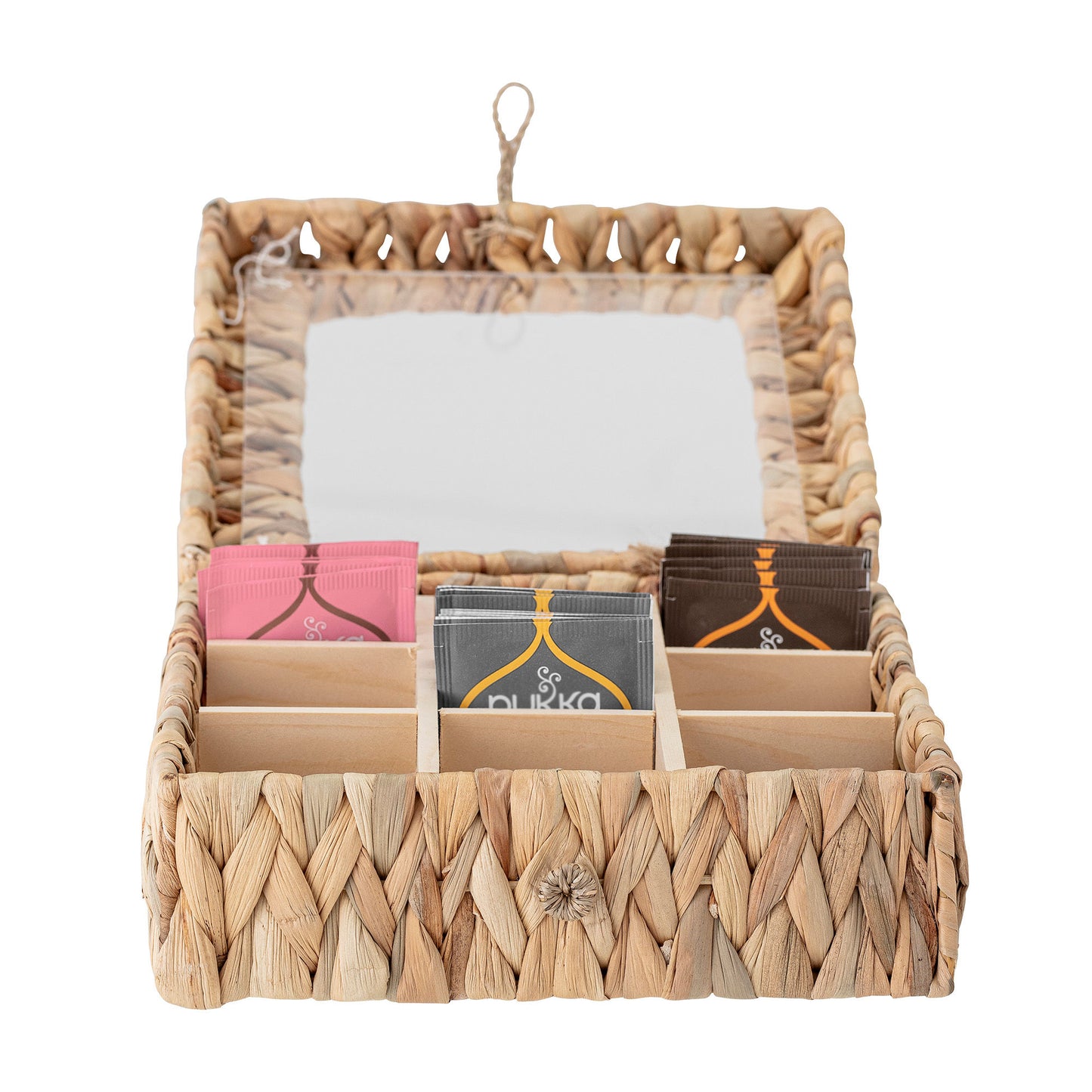 Boîte de rangement avec couvercle en jacinthe d'eauMaison Bloom Concept