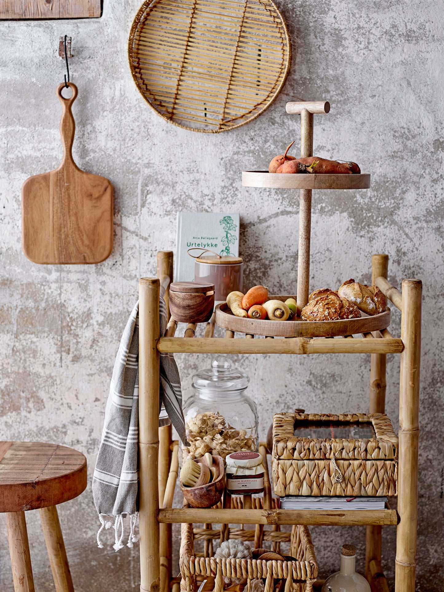 Boîte de rangement avec couvercle en jacinthe d'eauMaison Bloom Concept