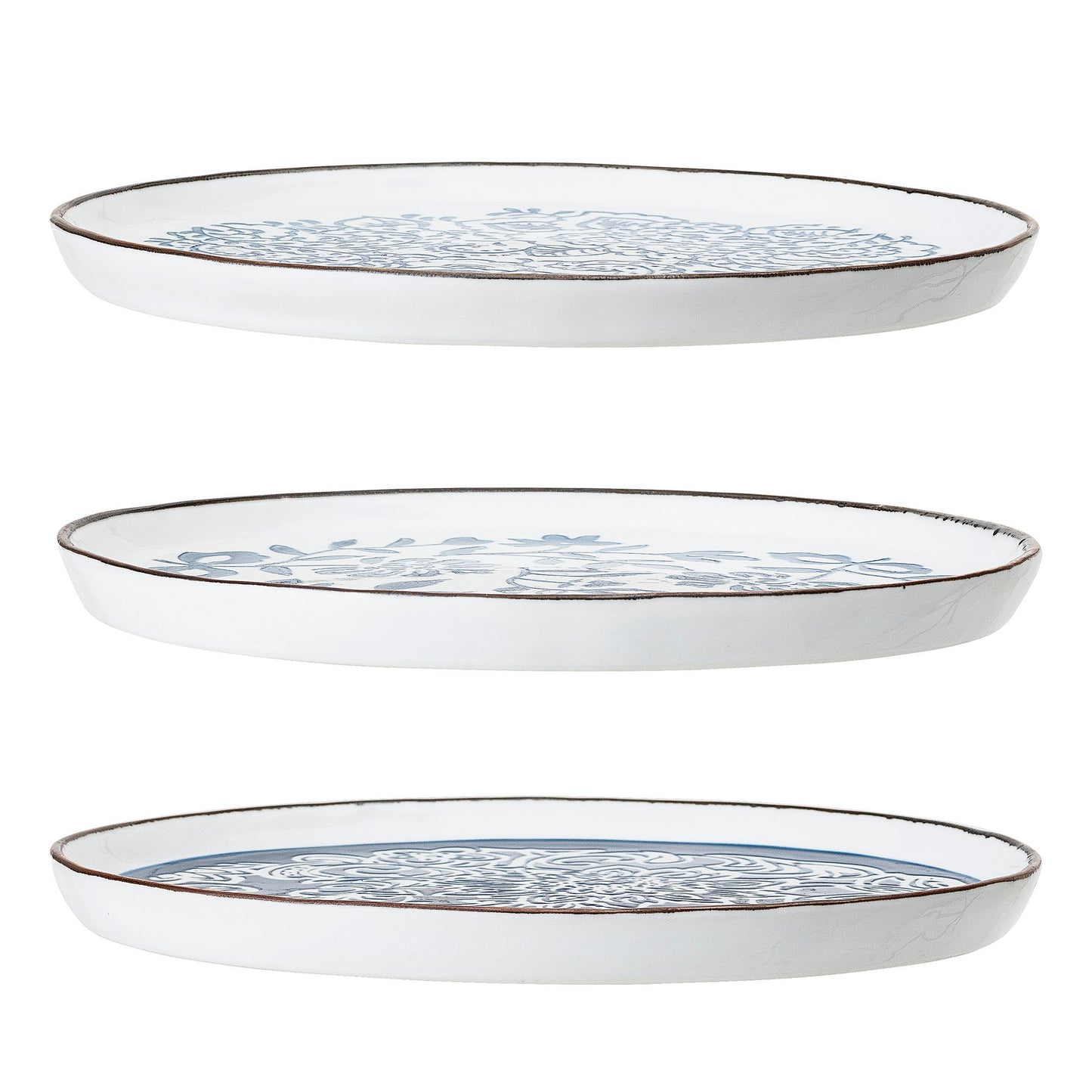 Assiettes en grès bleues - MOLLYMaison Bloom Concept