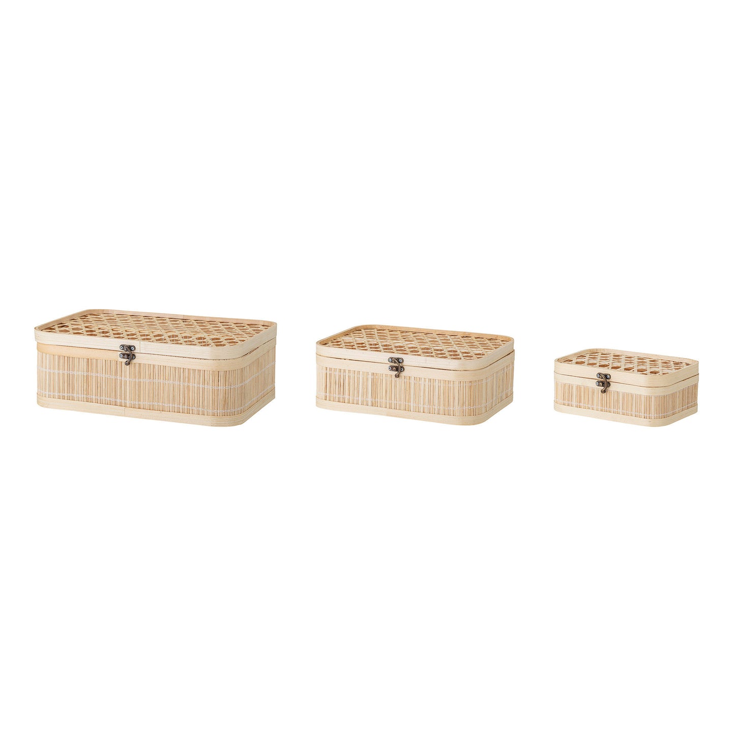Boîte de rangement avec couvercle - bambou - JACHMaison Bloom Concept