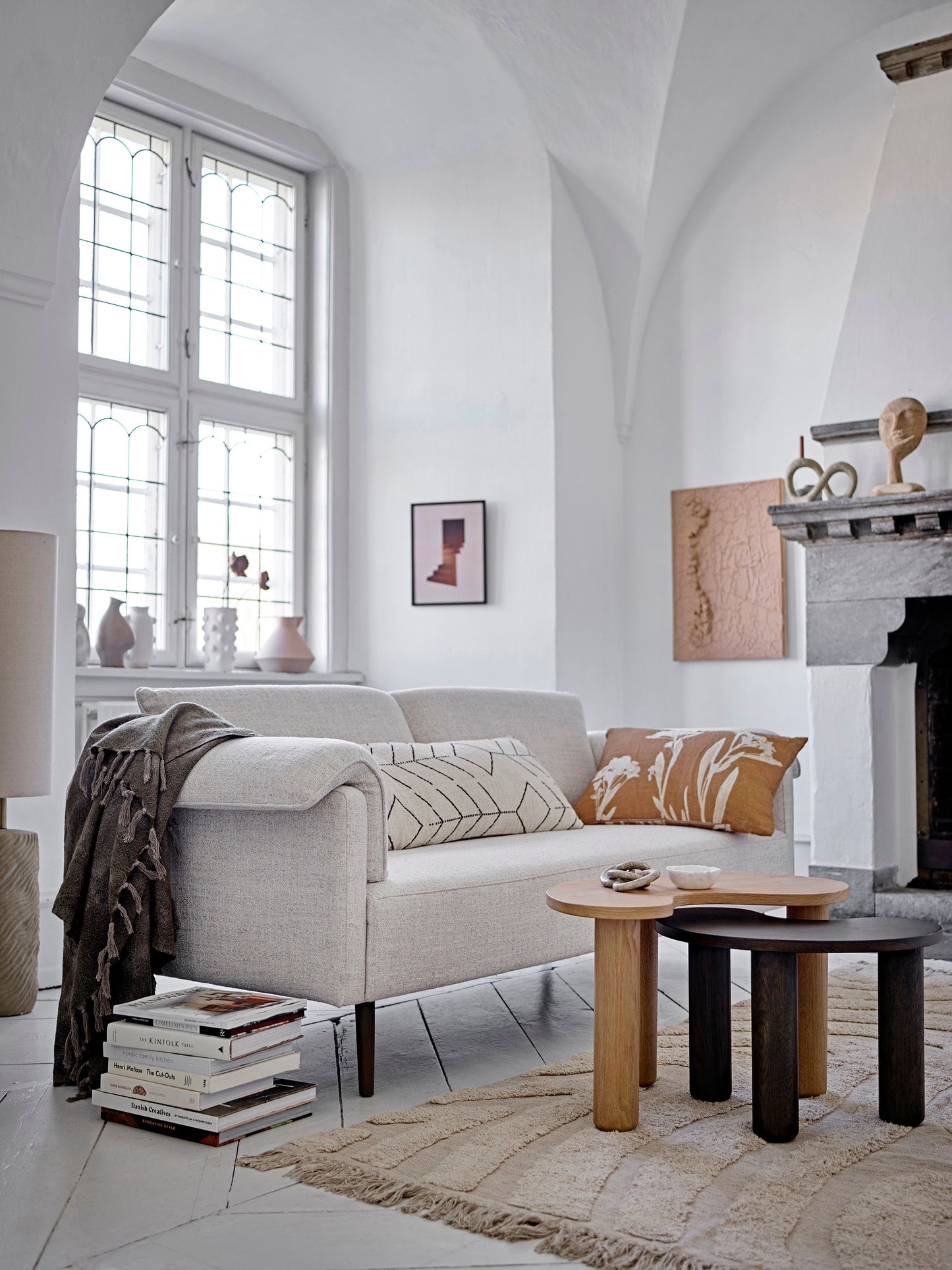 Coussin rectangulaire, Naturel - FANNIMaison Bloom Concept