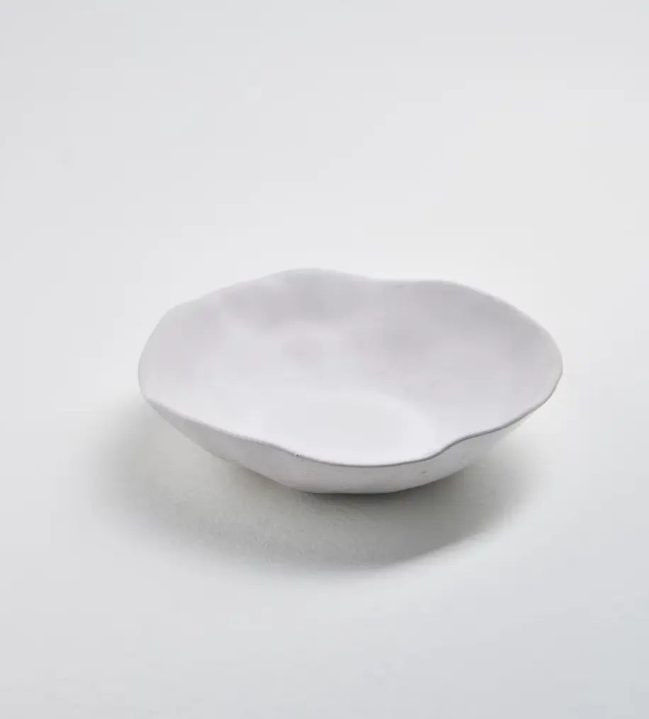 8 très grandes assiettes creuses en porcelaine blanche, Alchemy
