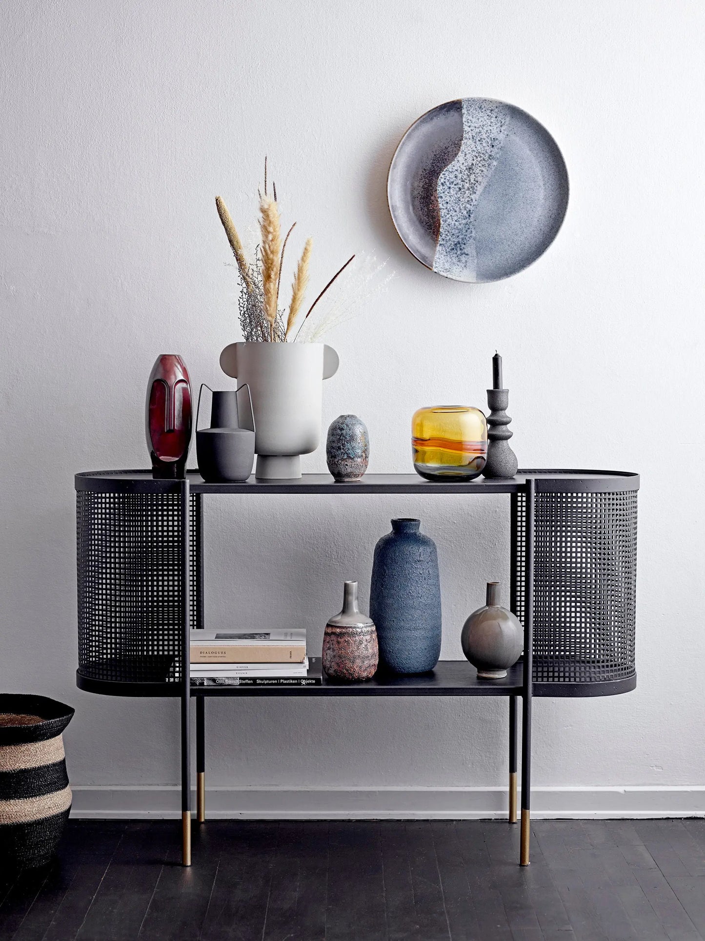 Vase en metal gris - CALIMaison Bloom Concept