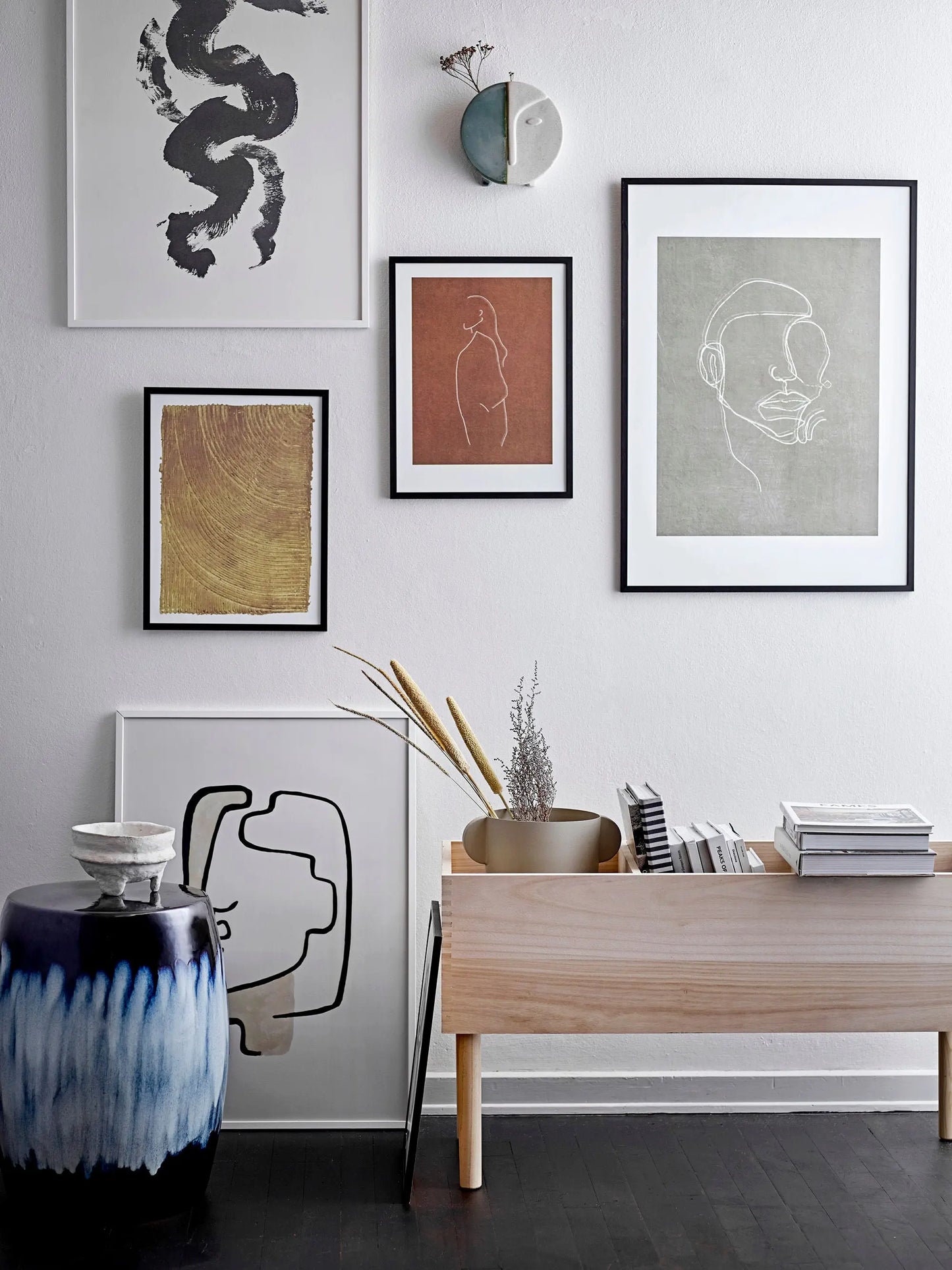 Vase en metal gris - CALIMaison Bloom Concept
