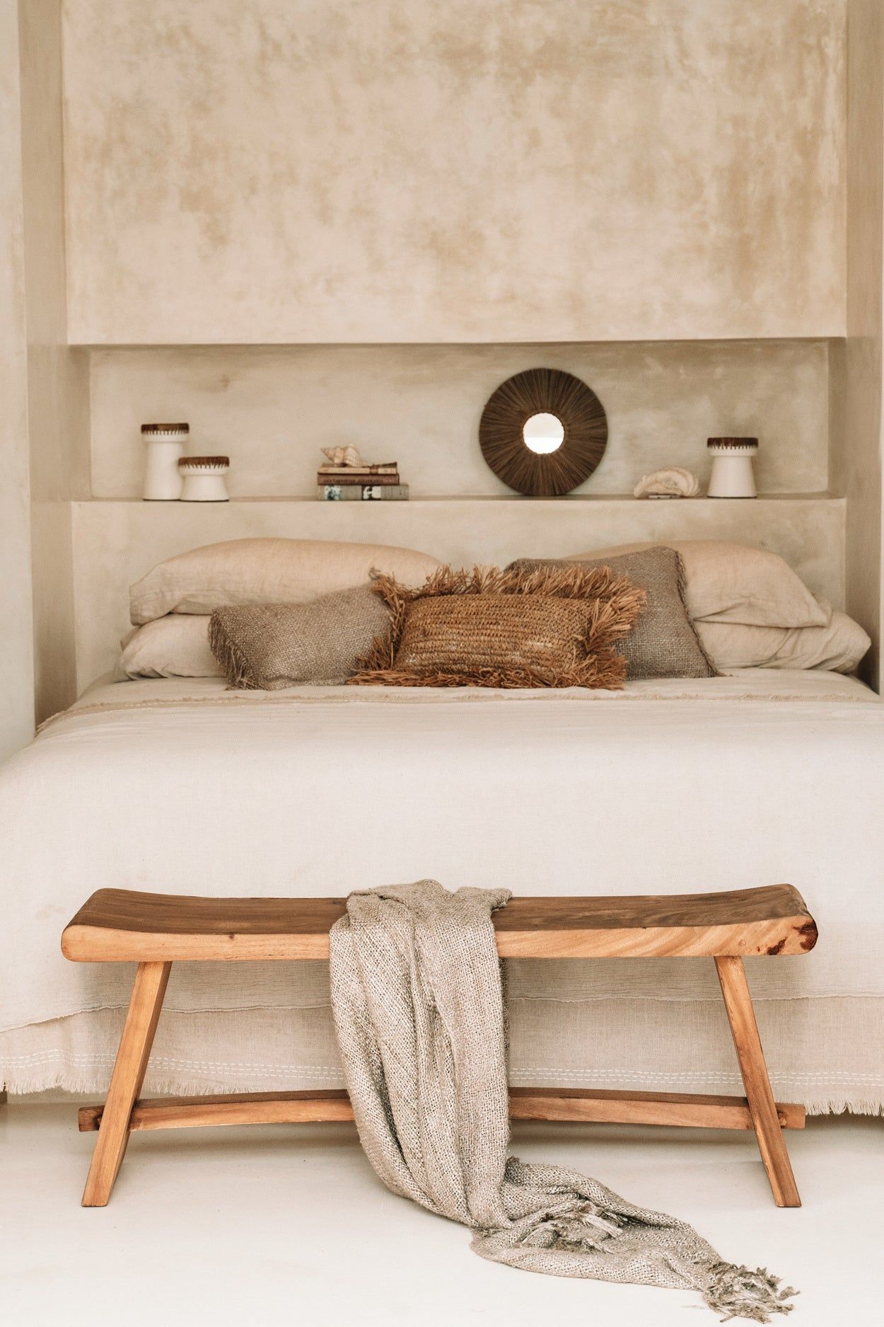 Banc en bois de suar - 120 cm - BALI