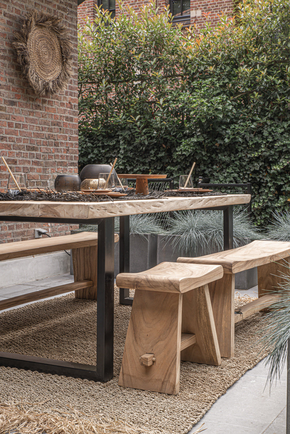 Banc en bois de suar - 120 cm - BALI