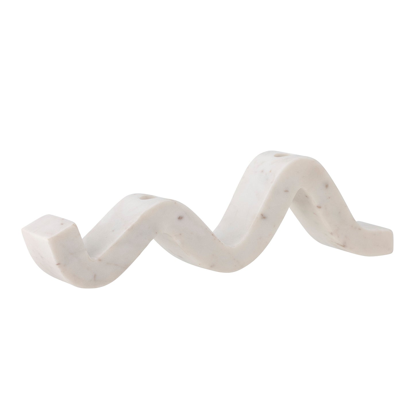 Bougeoir organique en marbre blanc - PEGGYMaison Bloom Concept