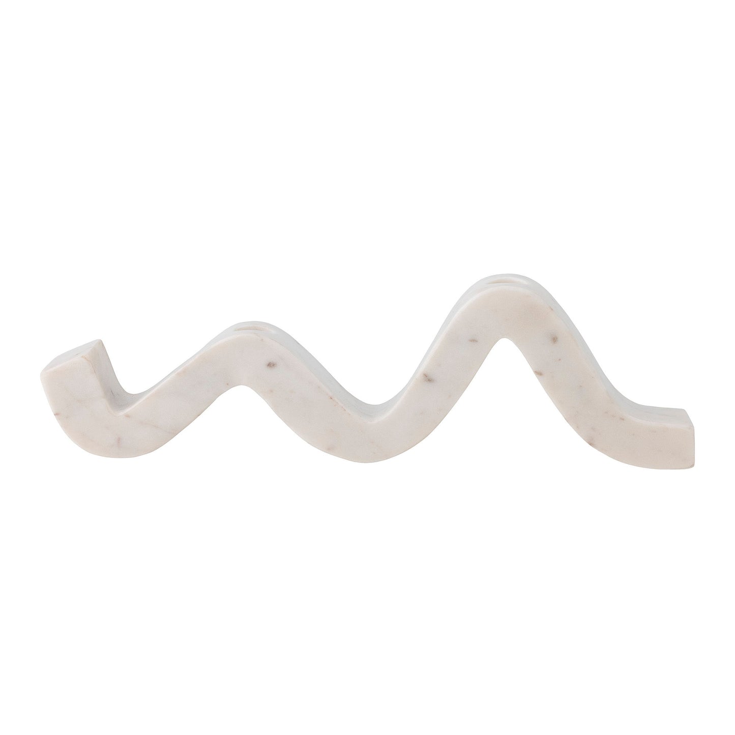 Bougeoir organique en marbre blanc - PEGGYMaison Bloom Concept
