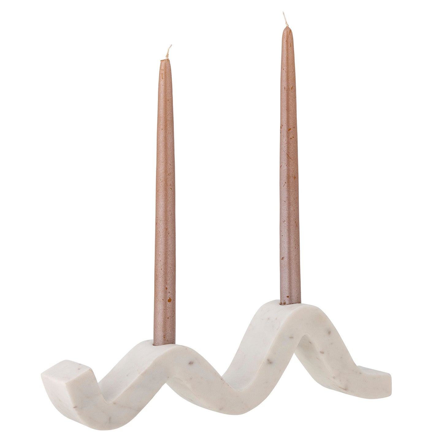 Bougeoir organique en marbre blanc - PEGGYMaison Bloom Concept