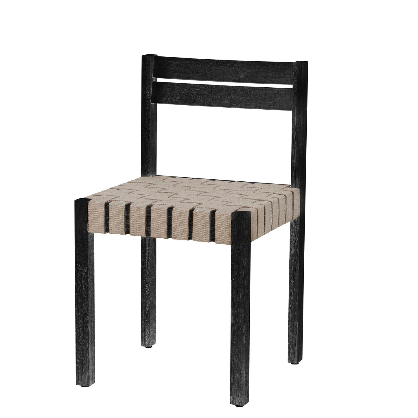 Bloomingville Maron Chaise de salle à manger, Noir, Bois d'hévéaMaison Bloom Concept