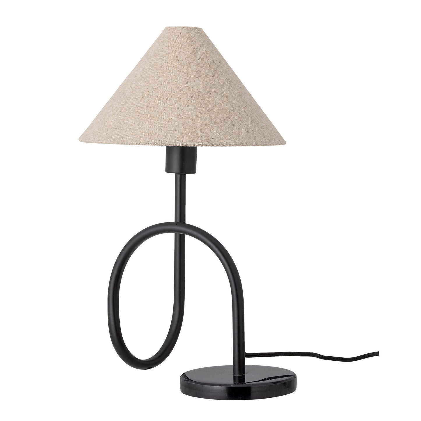 Lampe de table en Marbre noire - EMALINEMaison Bloom Concept