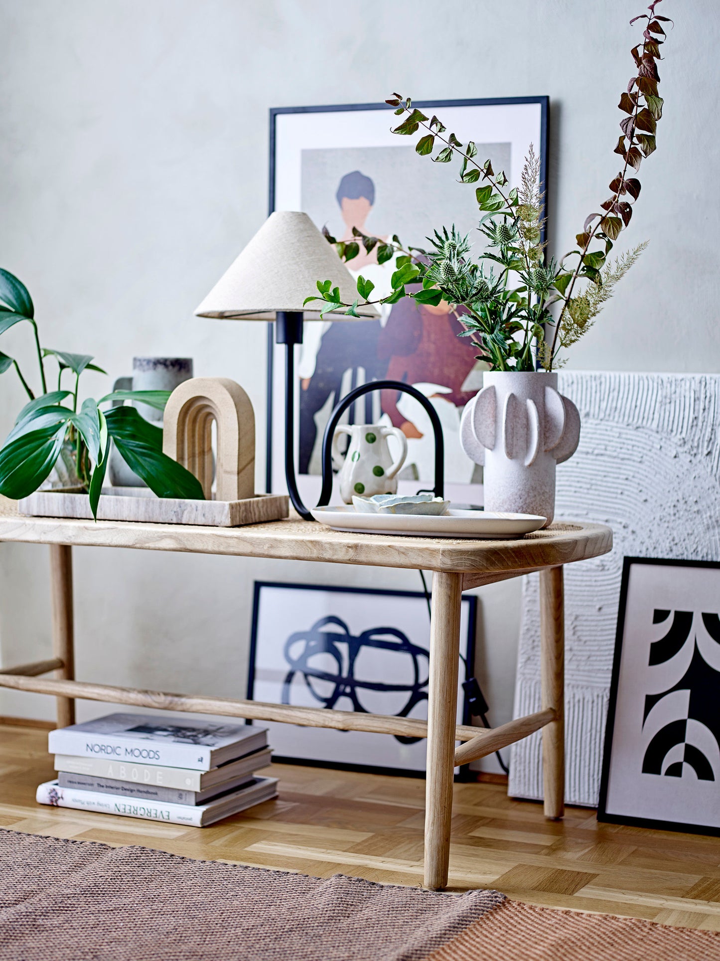 Lampe de table en Marbre noire - EMALINEMaison Bloom Concept
