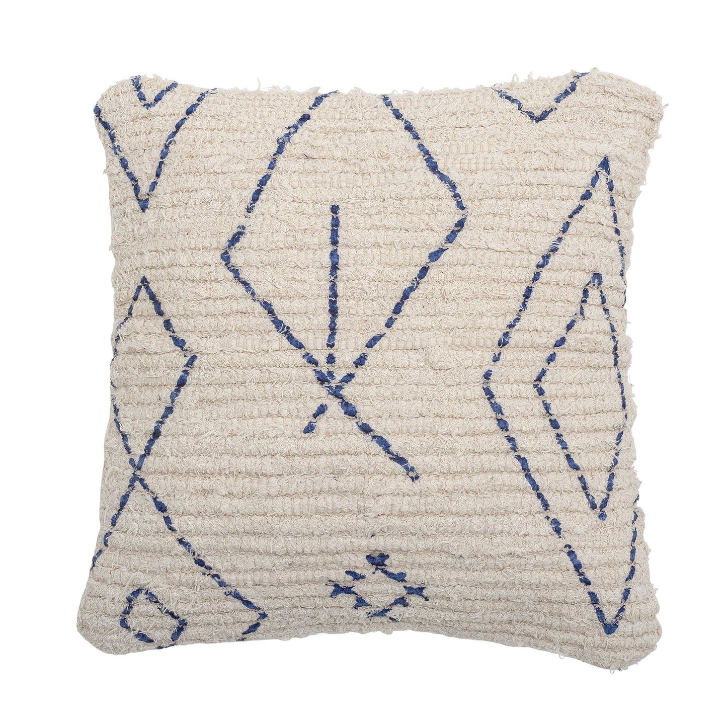 Coussin doux à motif bleu -FATOUMaison Bloom Concept