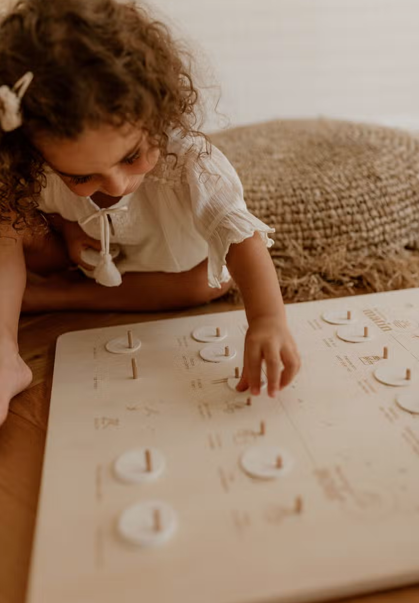Tableau "mes petites routines" en bois