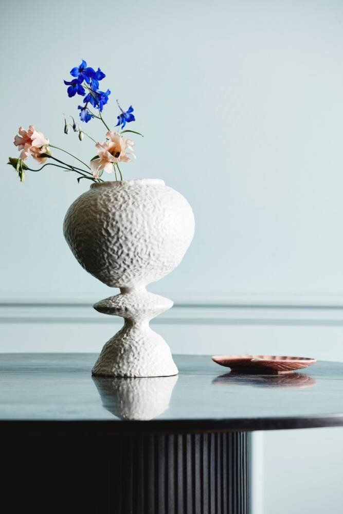Vase rond blanc - MOYOMaison Bloom Concept 