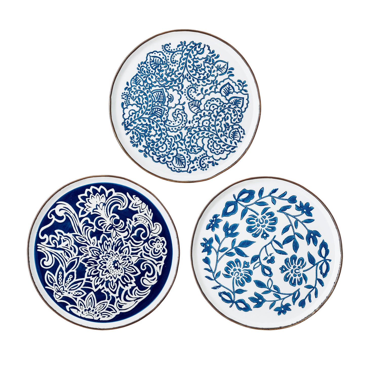 Assiettes en grès bleues - MOLLYMaison Bloom Concept 