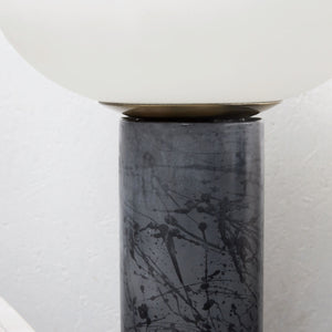 lampe design globe noire blanc  