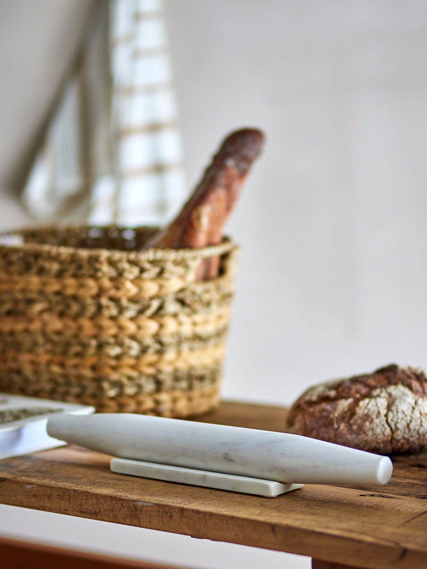 Rouleau à pâtisserie en marbre blanc - FILIPPA - maison bloom concept