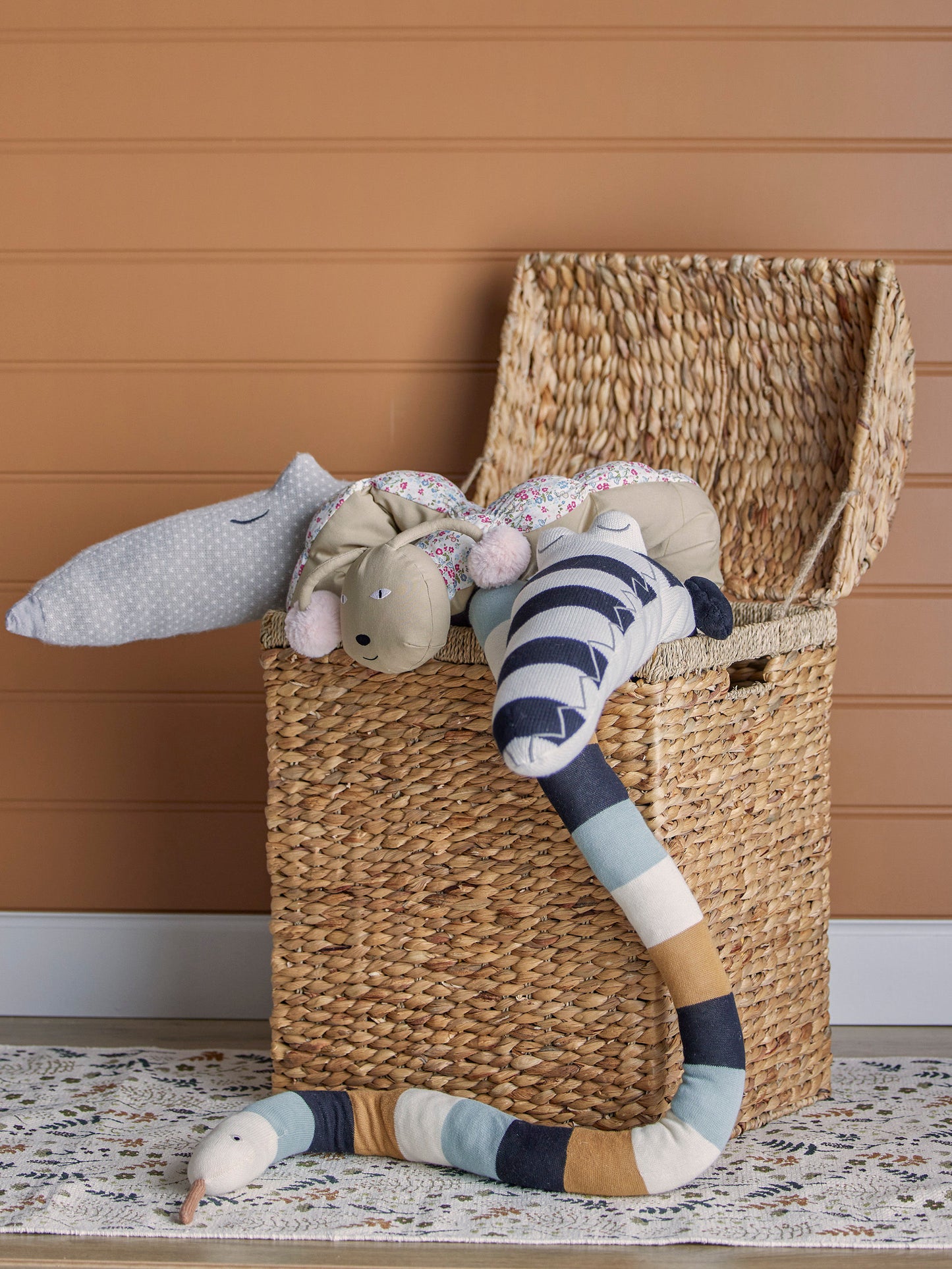 Bloomingville MINI Sofi Jouet en peluche, Rose, Coton - maison bloom concept