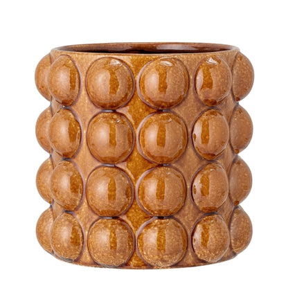 Bloomingville Deia Deco Flowerpot, Brown, StonewareMaison Bloom Concept 