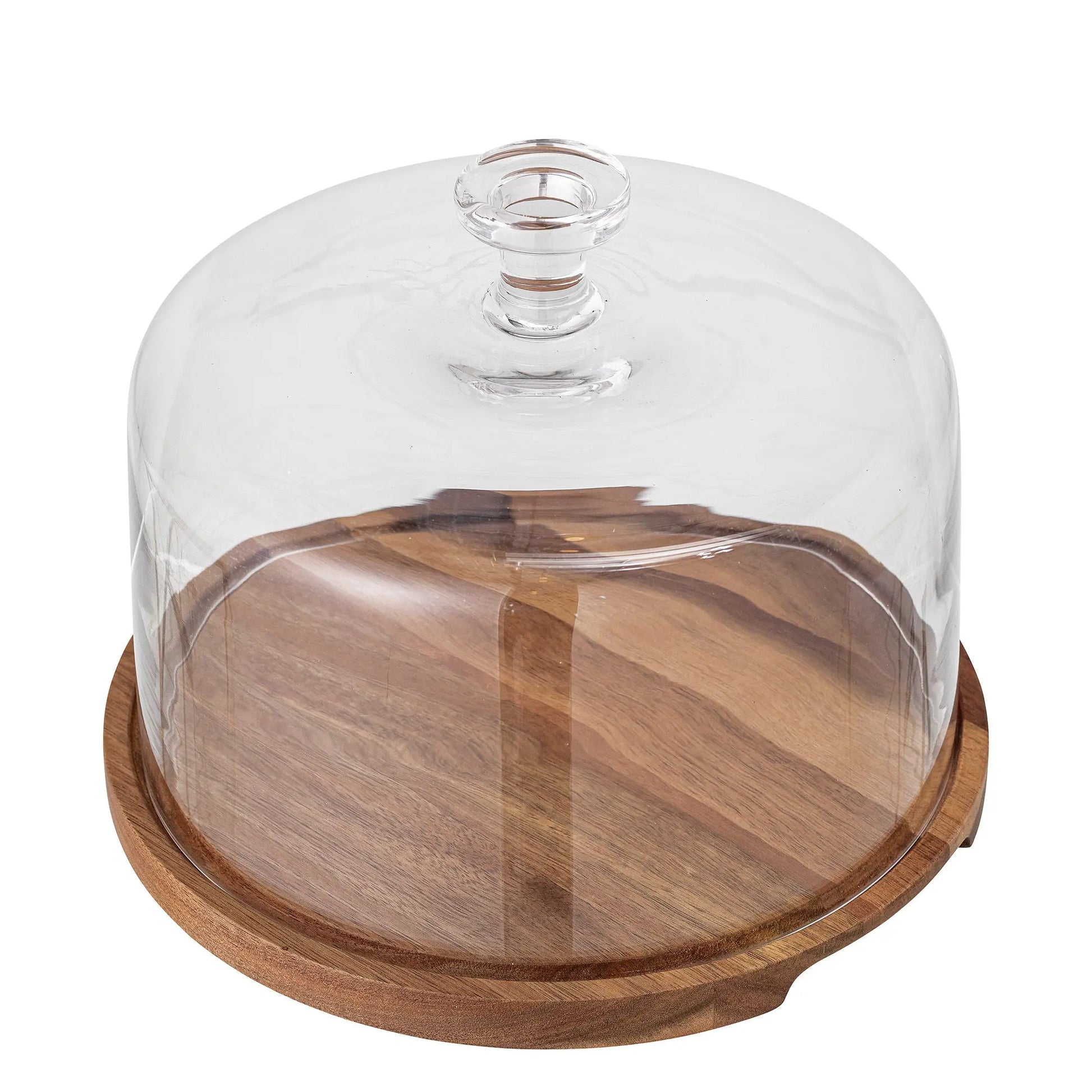 Bloomingville Nici Cake Tray w/Dome, Nature, AcaciaMaison Bloom Concept 