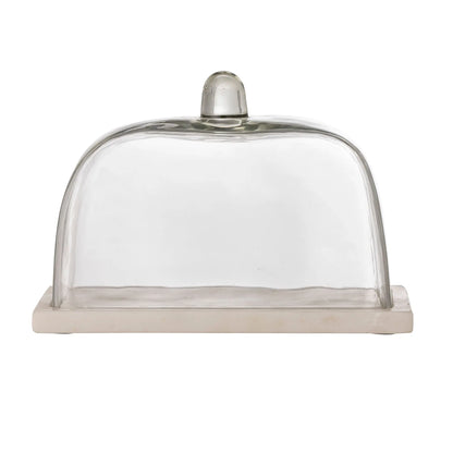 Cloche en verre sur marbre blanc - NUGAHMaison Bloom Concept 