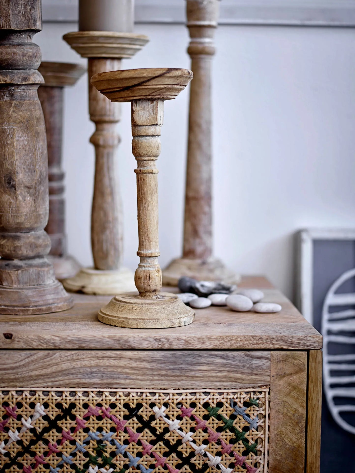 Creative Collection Carola Candlestick, Nature, Reclaimed WoodMaison Bloom Concept 