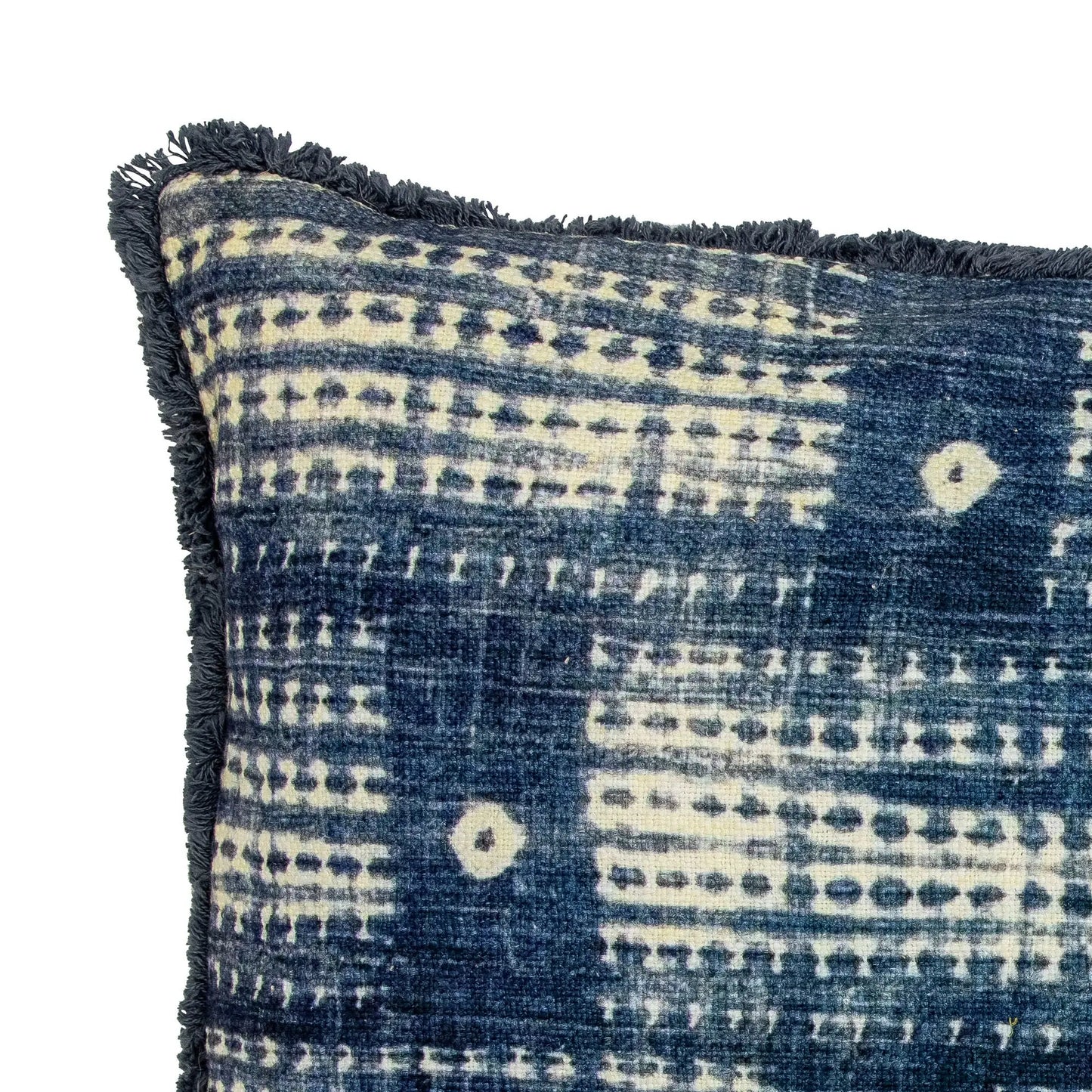 Creative Collection Fillippa Cushion, Blue, CottonMaison Bloom Concept 
