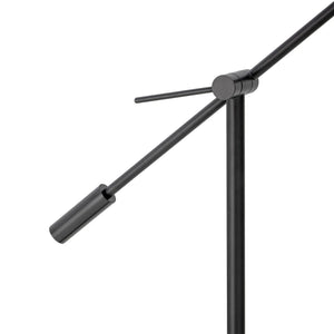 Lampadaire en marbre et lin noir. - LOUNGEMaison Bloom Concept 