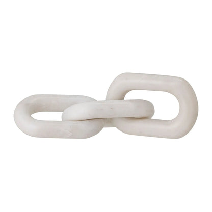 Maillon de chaîne en marbre blanc - LINKMaison Bloom Concept 