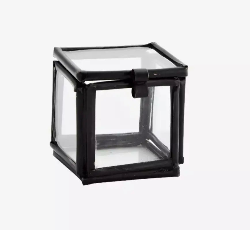 Mini boîte en verre noireMaison Bloom Concept 
