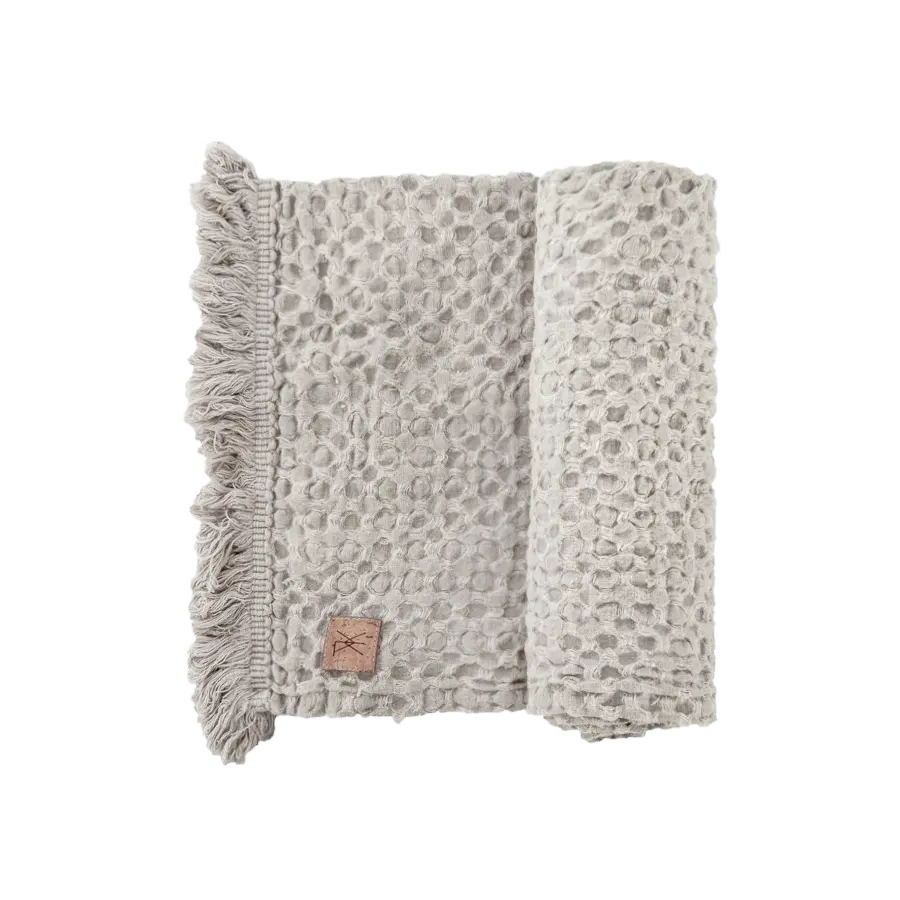 Serviette en lin gauffré - maison bloom concept