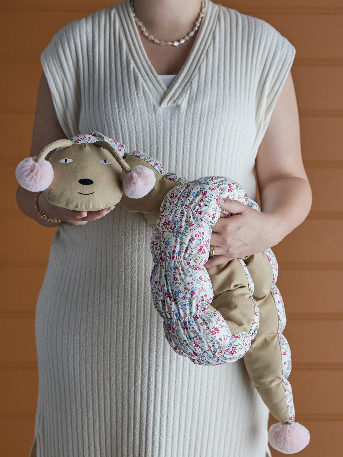 Bloomingville MINI Sofi Jouet en peluche, Rose, Coton - maison bloom concept