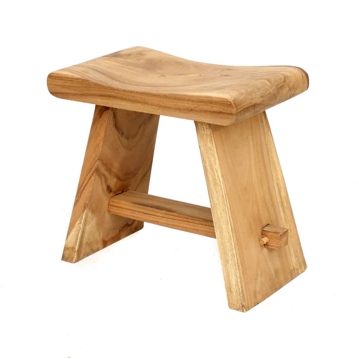 Tabouret en bois de suar - maison bloom concept