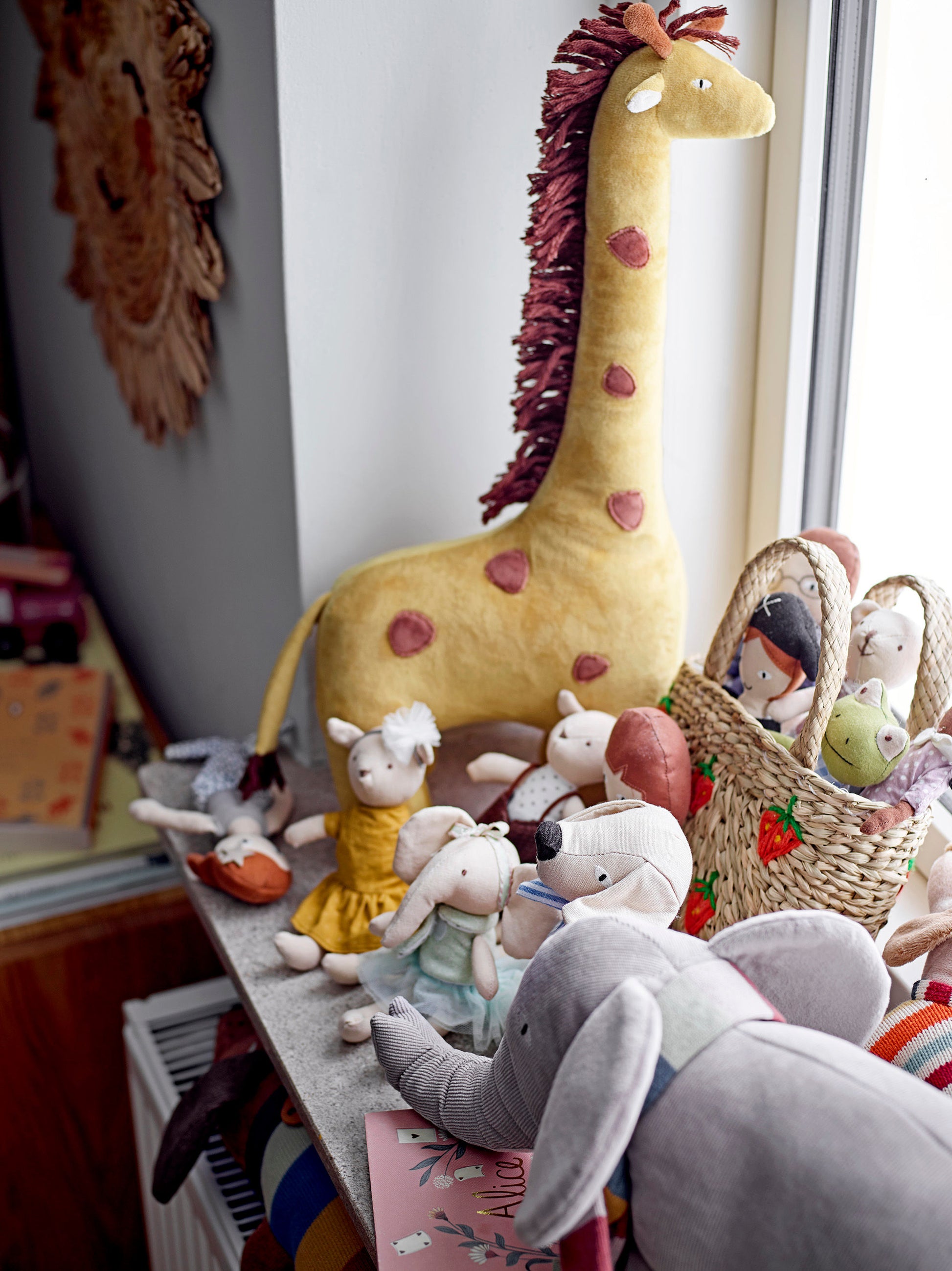 Bloomingville MINI Ferdinand Jouet en peluche, Gris, Coton - maison bloom concept