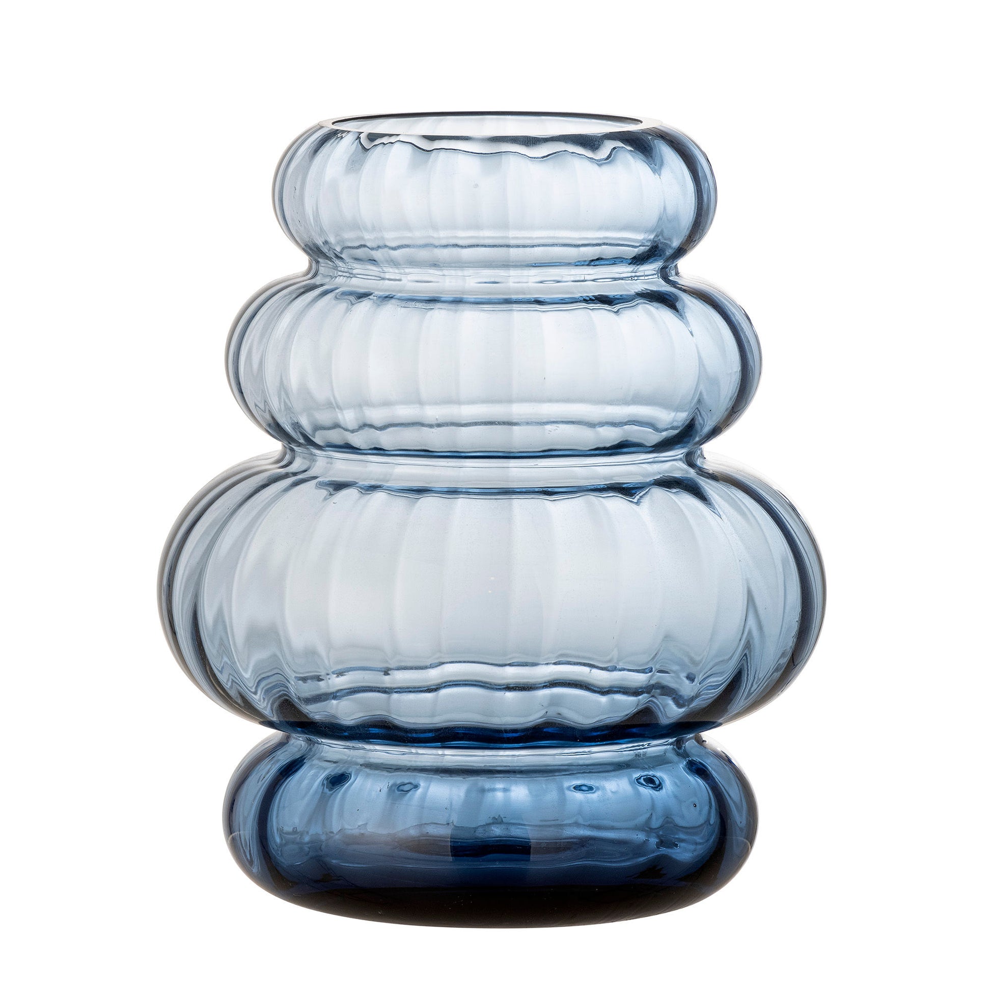 Vase bleu en verre - BINGMaison Bloom Concept 